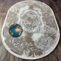 Турецкий ковер Deko 10172 Серый овал